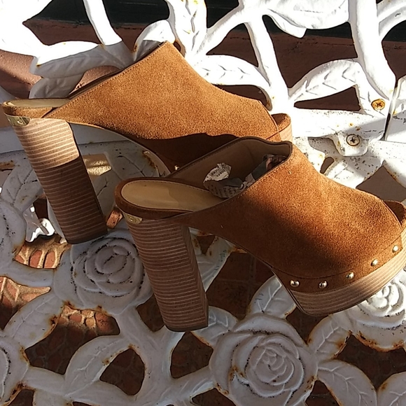 MICHAEL KORS PEEP TOE CLOGS 6M - Picture 11 of 16